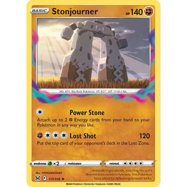 Pokemon Trading Card Game Lost Origin Rare Stonjourner #111