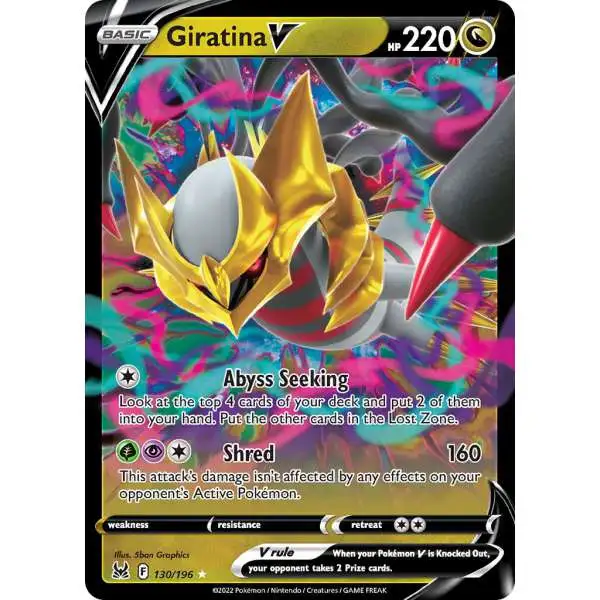 Pokemon Trading Card Game Lost Origin Ultra Rare Giratina V #130