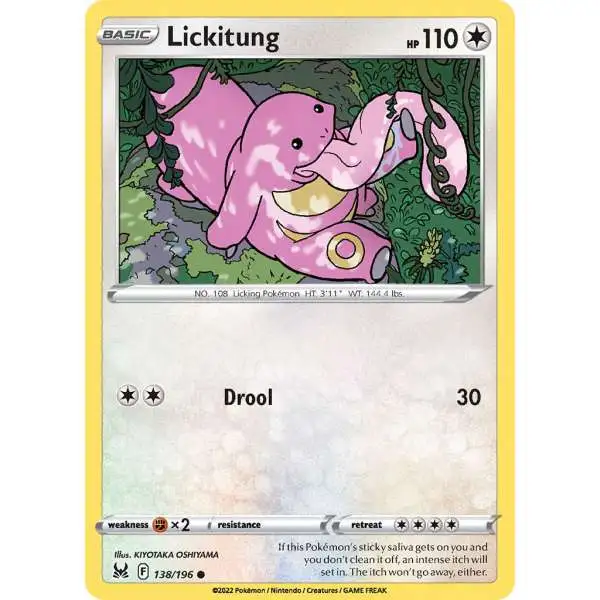 Pokemon Trading Card Game Lost Origin Common Lickitung #138