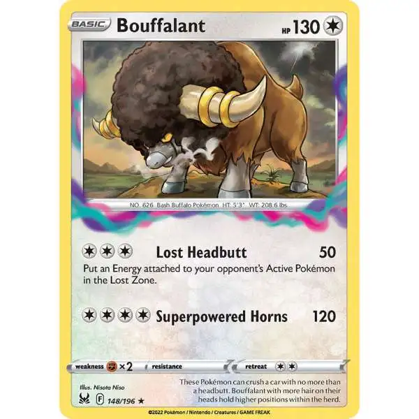 Pokemon Trading Card Game Lost Origin Rare Bouffalant #148