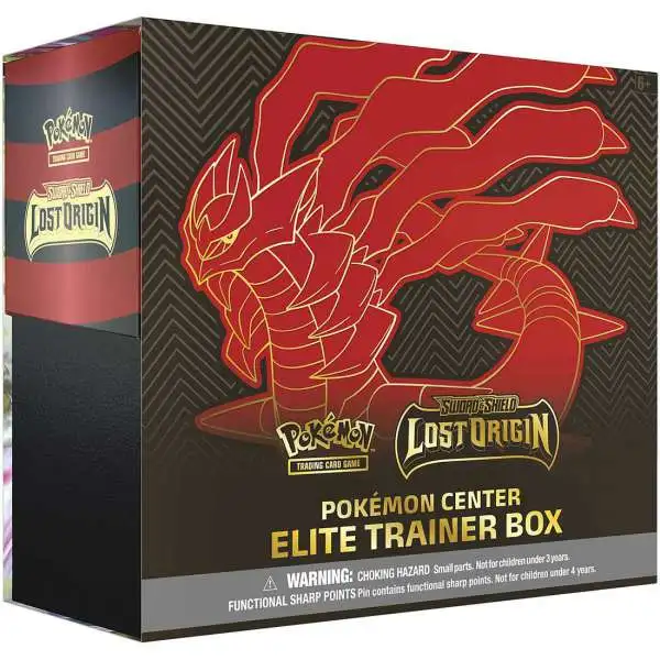 Pokemon Sword & Shield Lost Origin Giratina Exclusive Elite Trainer Box PLUS [10 Booster Packs, 65 Card Sleeves, 45 Energy Cards, Pin & More]