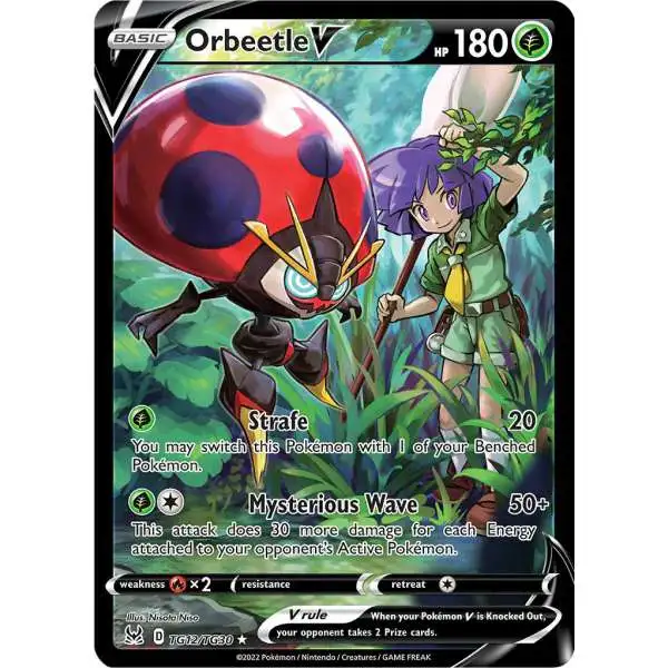 Pokemon Trading Card Game Lost Origin Ultra Rare Orbeetle V TG12 [Trainer Gallery]