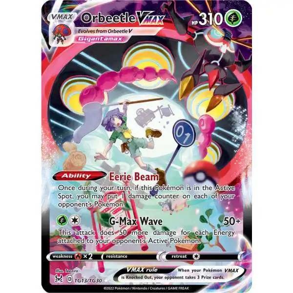 Pokemon Trading Card Game Lost Origin Ultra Rare Orbeetle VMAX TG13 [Trainer Gallery]