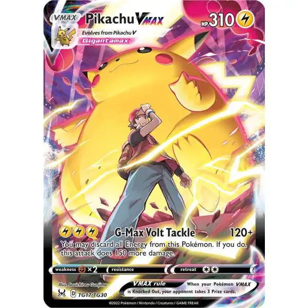 Pokemon Trading Card Game Lost Origin Ultra Rare Pikachu VMAX TG17 [Trainer Gallery]