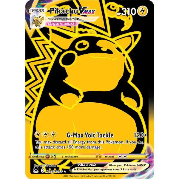 Pokemon Trading Card Game Lost Origin Ultra Rare Pikachu VMAX TG29 [Secret Trainer Gallery]