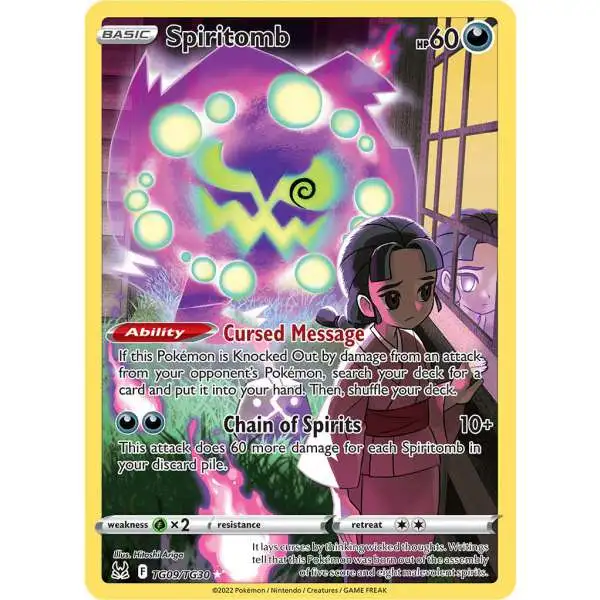 Pokemon Trading Card Game Lost Origin Ultra Rare Spiritomb TG09 [Trainer Gallery]