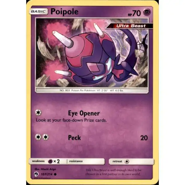 Pokemon Trading Card Game Sun & Moon Lost Thunder Common Poipole #107
