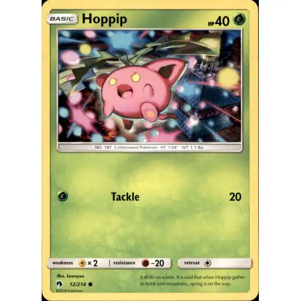 Pokemon Trading Card Game Sun & Moon Lost Thunder Common Hoppip #12