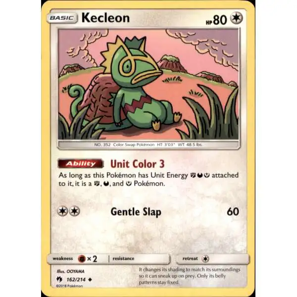 Pokemon Trading Card Game Sun & Moon Lost Thunder Uncommon Kecleon #162