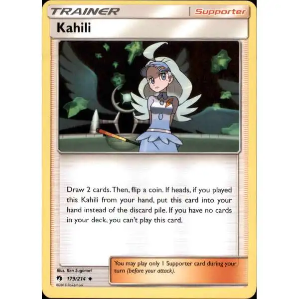 Pokemon Trading Card Game Sun & Moon Lost Thunder Uncommon Kahili #179