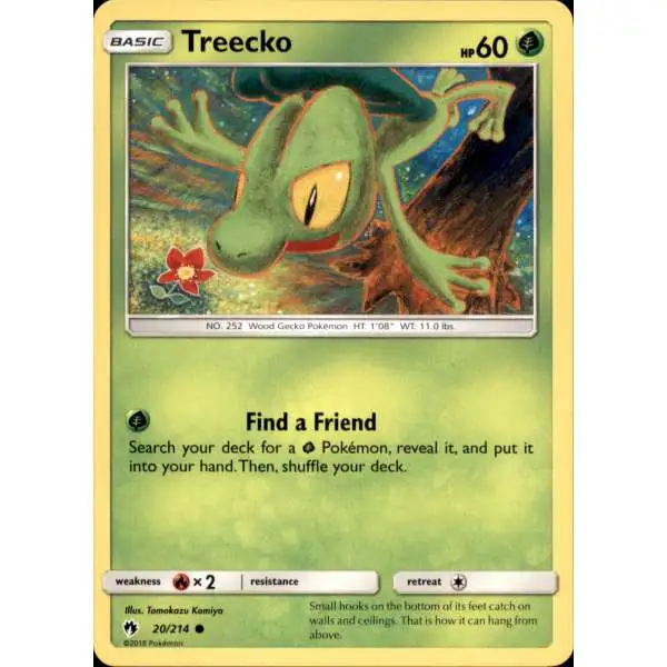 Pokemon Trading Card Game Sun & Moon Lost Thunder Common Treecko #20