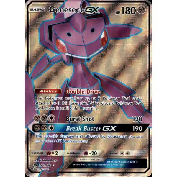 Pokemon Trading Card Game Sun & Moon Lost Thunder Ultra Rare Genesect GX #204