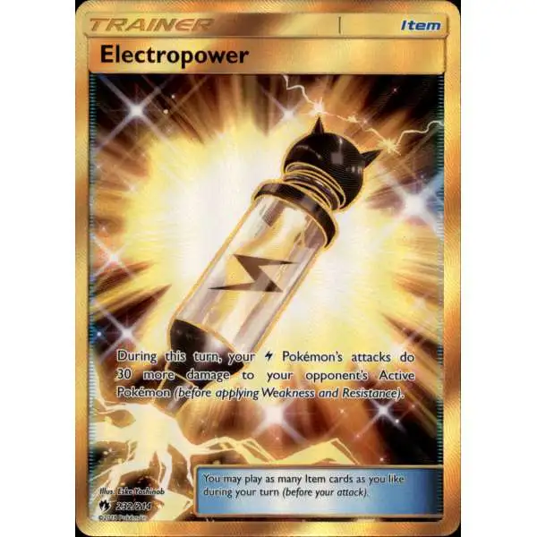Pokemon Trading Card Game Sun & Moon Lost Thunder Secret Rare Electropower #232