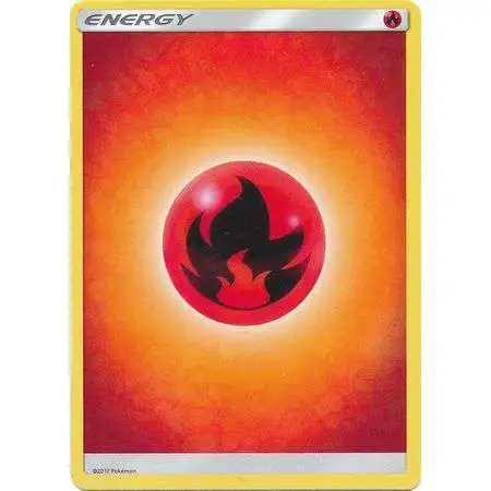Pokemon Sun & Moon Lot of 10 Fire Energy Single Cards