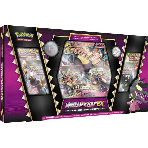 Pokemon XY Mega Mawile-EX Premium Collection [6 Booster Packs, 2 Promo Cards, Oversize Card & Pin]