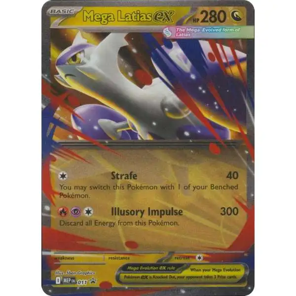Pokemon Trading Card Game Mega Evolution Promo Double Rare Mega Latias ex MEP11