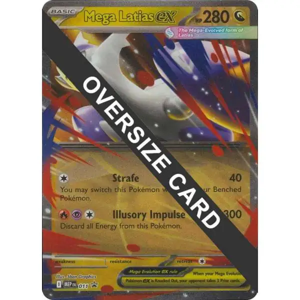 Pokemon Trading Card Game Mega Evolution Promo Double Rare Mega Latias ex MEP11 [Oversized Card]