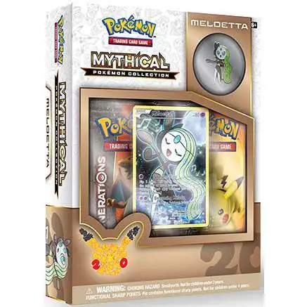 Pokemon Mythical Meloetta Collection Box [2 Booster Packs, Promo Card & Pin!]