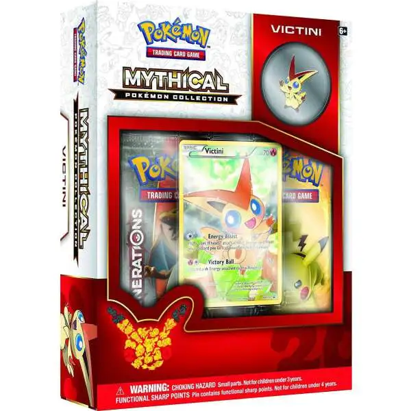 Pokemon Mythical Victini Collection Box [2 Booster Packs, Promo Card & Pin!]