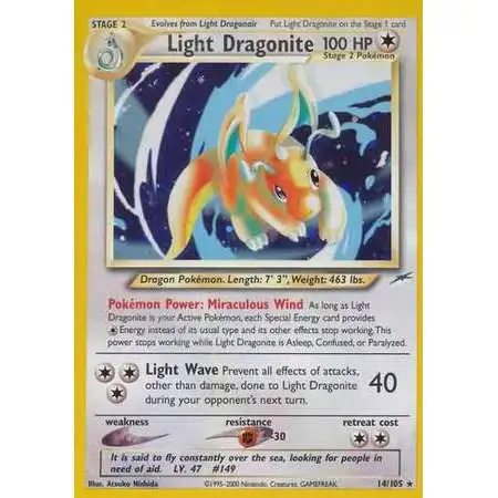 pokemon card dragonite holo This vintage is a must-have for collectors who appreciate the golden era of Pokmon. Add a legendary dragon to your collection today Step In Once during your turn (before your attack) Pokemon Neo Destiny Single Card