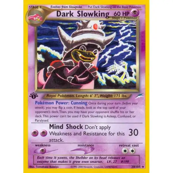 Pokemon Neo Destiny Rare Dark Slowking #20