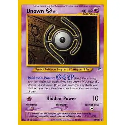 Pokemon Neo Destiny Rare Unown [H] #28 [First Edition] [Lightly Played]