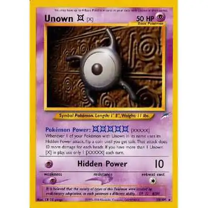 Pokemon Neo Destiny Rare Unown [X] #30 [Moderately Played]