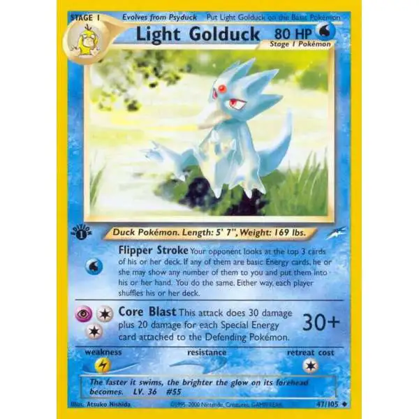 Pokemon Neo Destiny Uncommon Light Golduck #47 [1st Edition]