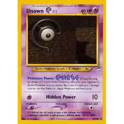 Pokemon Neo Destiny Uncommon Unown [C] #57