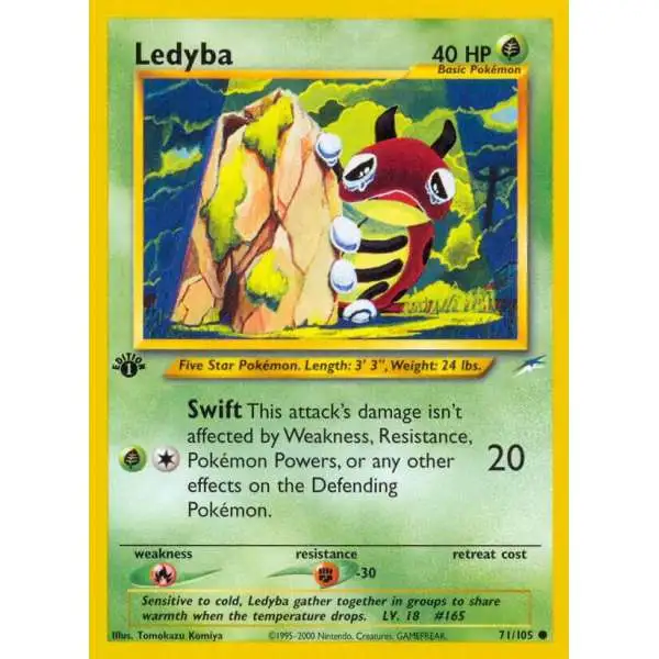 Pokemon Neo Destiny Common Ledyba #71 [First Edition - NM/LP]