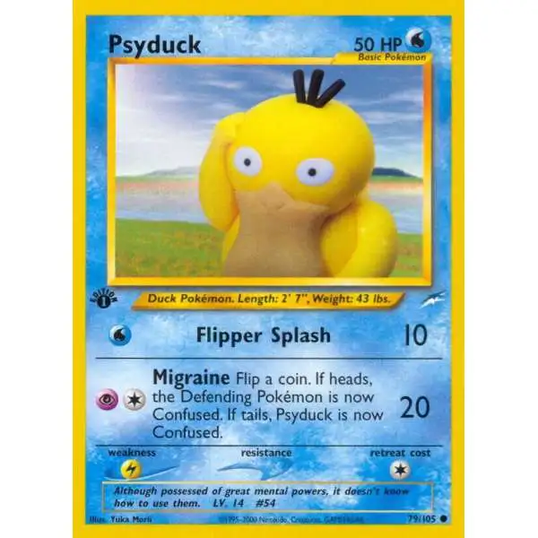 Pokemon Neo Destiny Common Psyduck #79 [First Edition] [Lightly Played]