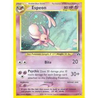 Pokemon Neo Discovery Holo Rare Espeon #1 [Lightly Played]