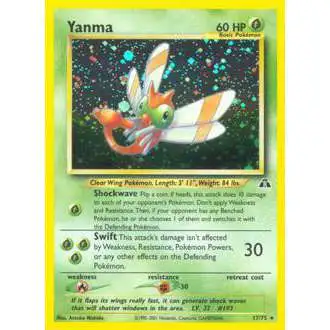 Pokemon Neo Discovery Holo Rare Yanma #17 [Moderately Played]