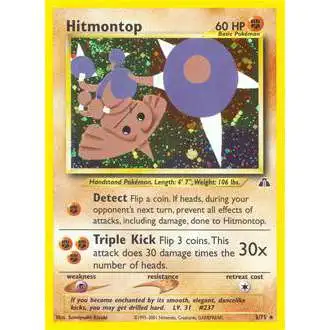 Pokemon Neo Discovery Holo Rare Hitmontop #3 [Lightly Played]
