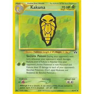 Pokemon Neo Discovery Uncommon Kakuna #41
