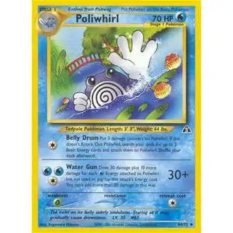 Pokemon Neo Discovery Uncommon Poliwhirl #44