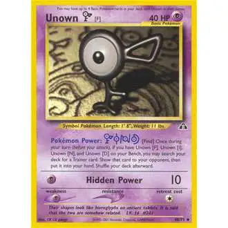 Pokemon Neo Discovery Uncommon Unown [F] #48