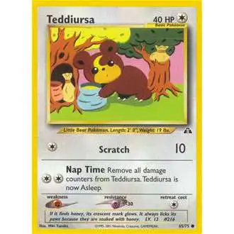 Pokemon Neo Discovery Common Teddiursa #65