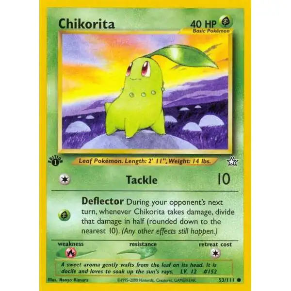 Pokemon Neo Genesis Common Chikorita #53 [1st Edition]