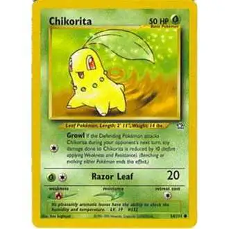 Pokemon Neo Genesis Common Chikorita #54 [1st Edition] [Lightly Played]