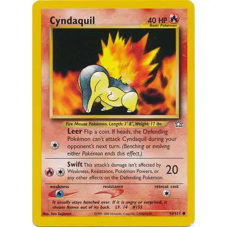 Pokemon Neo Genesis Common Cyndaquil #56 [1st Edition]