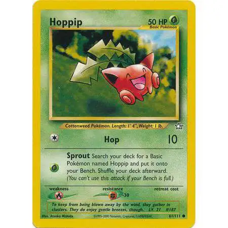 Pokemon Neo Genesis Common Hoppip #61 [1st Edition]