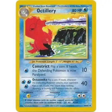 Pokemon Neo Revelation Uncommon Octillery #34