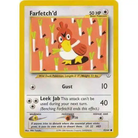 Farfetch'd #23 Pokemon Fire Red & Leaf Green - Reverse Holo Rare