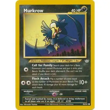 Pokemon Neo Revelation Common Murkrow #46