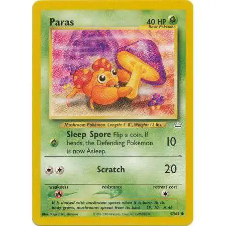 Pokemon Neo Revelation Common Paras #47 [Lightly Played]