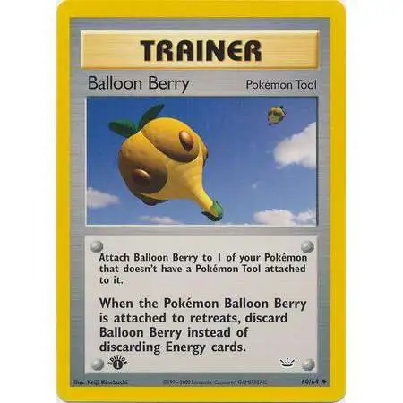 Pokemon Neo Revelation Uncommon Balloon Berry #60 [1st Edition]