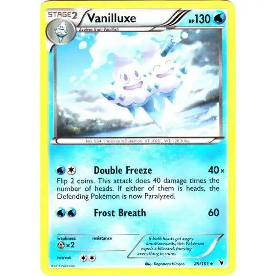 Pokemon Black & White Noble Victories Rare Vanilluxe #29