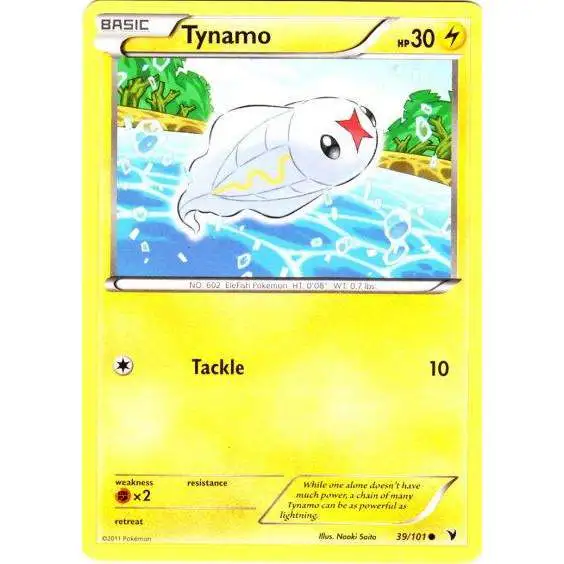 Pokemon Black & White Noble Victories Common Tynamo #39