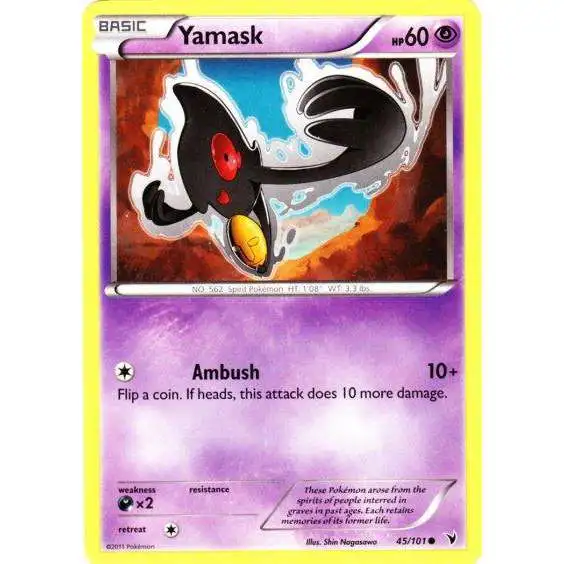 Pokemon Black & White Noble Victories Common Yamask #45